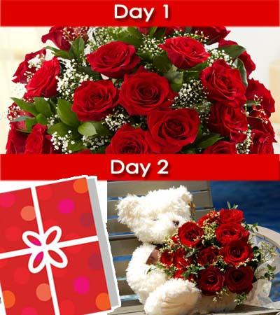 Valentine 2 Days Surprise (I) flowers CityFlowersIndia 