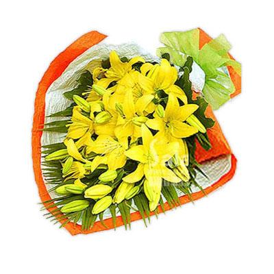 Yellow Lilies Seduction flowers CityFlowersIndia 