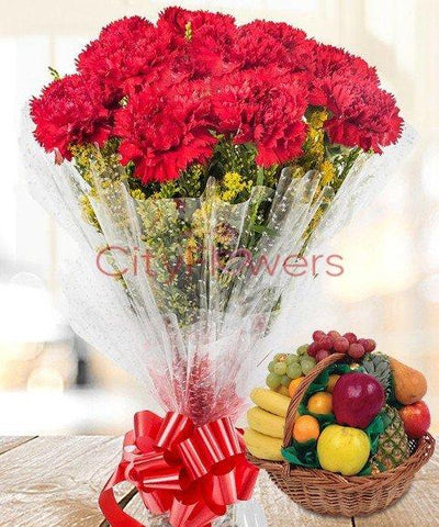 HEALTHY DELIGHT N FLOWERS flowers CityFlowersIndia 