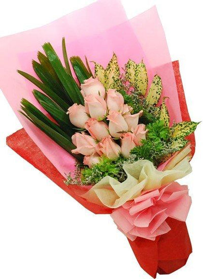 Exclusive Pink Bouquet (Special Packing) flowers CityFlowersIndia 