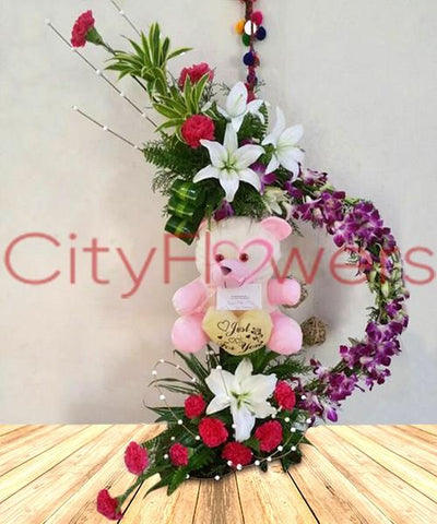 DECLARATION OF LASTING LOVE flowers CityFlowersIndia 