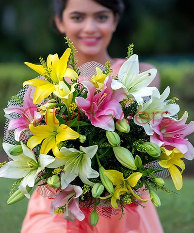 ELEGANT LILIES flowers CityFlowersIndia 