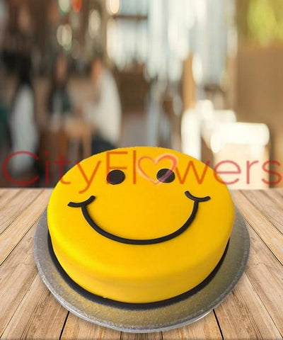 SMILEY CAKE flowers CityFlowersIndia 