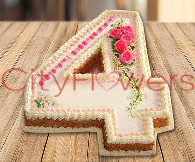 DELICIOUS NUMERIC CAKE flowers CityFlowersIndia 