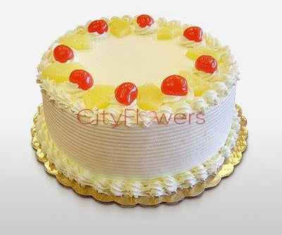 PINEAPPLE CAKE - 1 Pound flowers CityFlowersIndia 