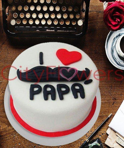 I LOVE YOU PAPA CAKE flowers CityFlowersIndia 