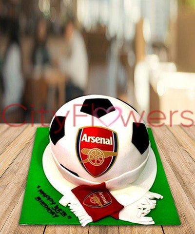 FOOTBALL SHAPE CAKE flowers CityFlowersIndia 