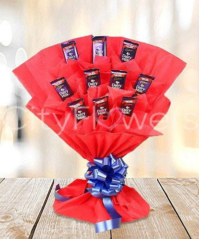 DIARY MILK CHOCOLATE BOUQUET flowers CityFlowersIndia 