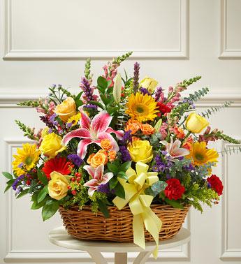 A Deluxe Basket flowers CityFlowersIndia 
