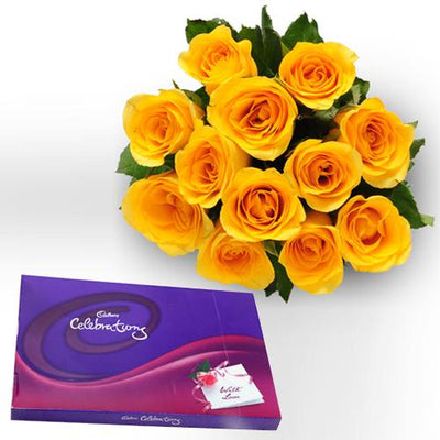 Choco Blushing Roses flowers CityFlowersIndia 