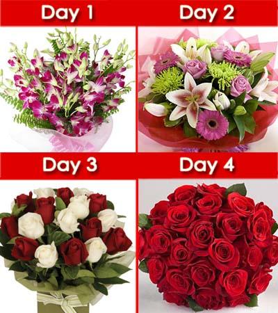 4 Days Surprise flowers CityFlowersIndia 