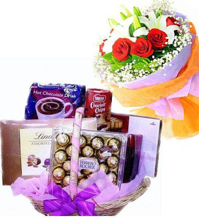 BRILLIANT CHOCO COMBO flowers CityFlowersIndia 