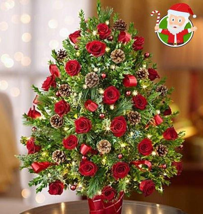 Christmas Roses Arrangement. flowers CityFlowersIndia 