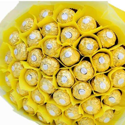 Captivative Ferrero Bouquet flowers CityFlowersIndia 