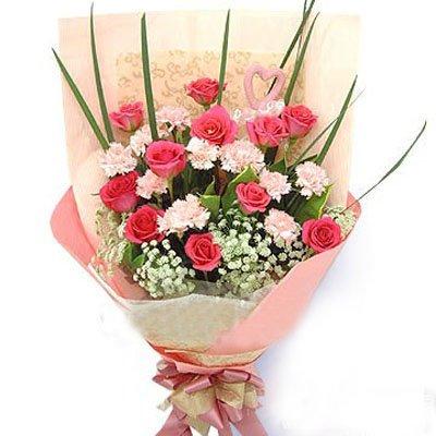 Strawberry Squash - Hand Tied Bunch flowers CityFlowersIndia 