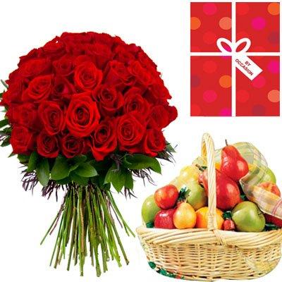 Radiant Red Celebrations flowers CityFlowersIndia 