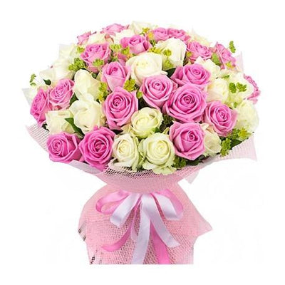 Always True - Hand Tied Bouquet flowers CityFlowersIndia 