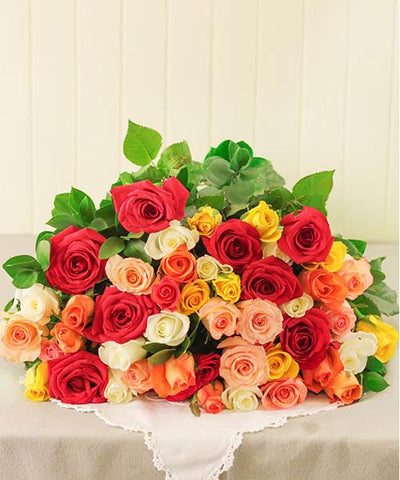 Assorted Bloom Roses flowers CityFlowersIndia 