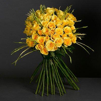 Bright Yellow Roses flowers CityFlowersIndia 